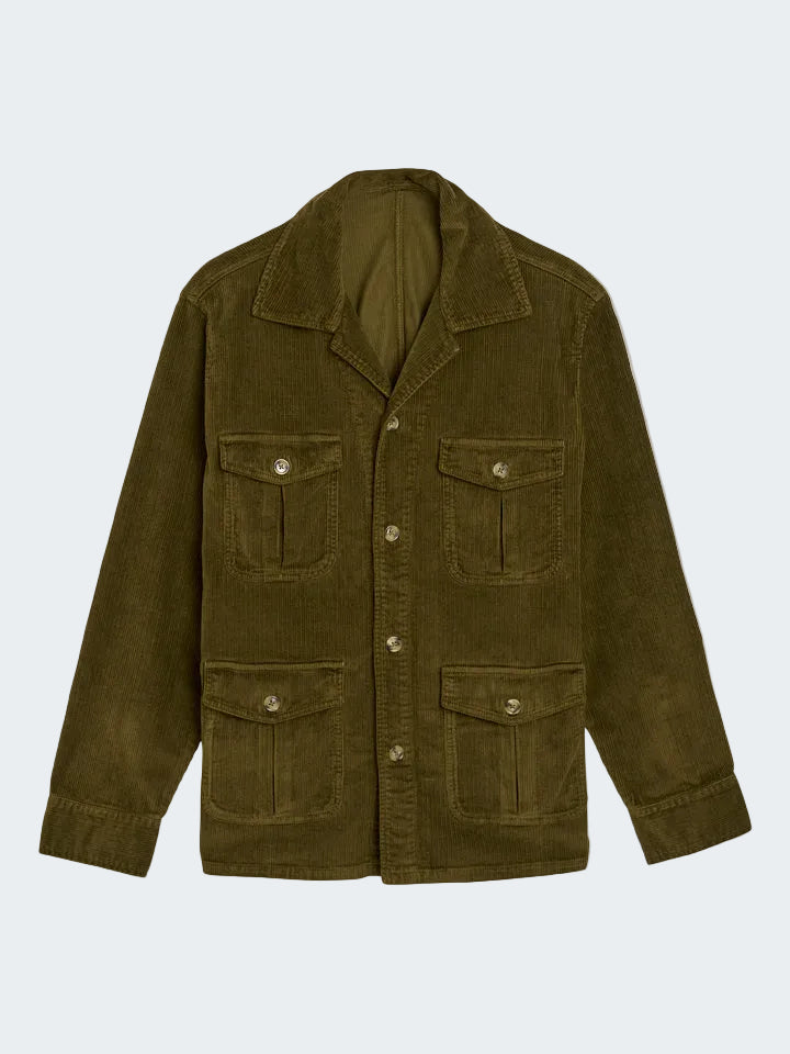 Safari Overshirt in Corduroy with Stretch