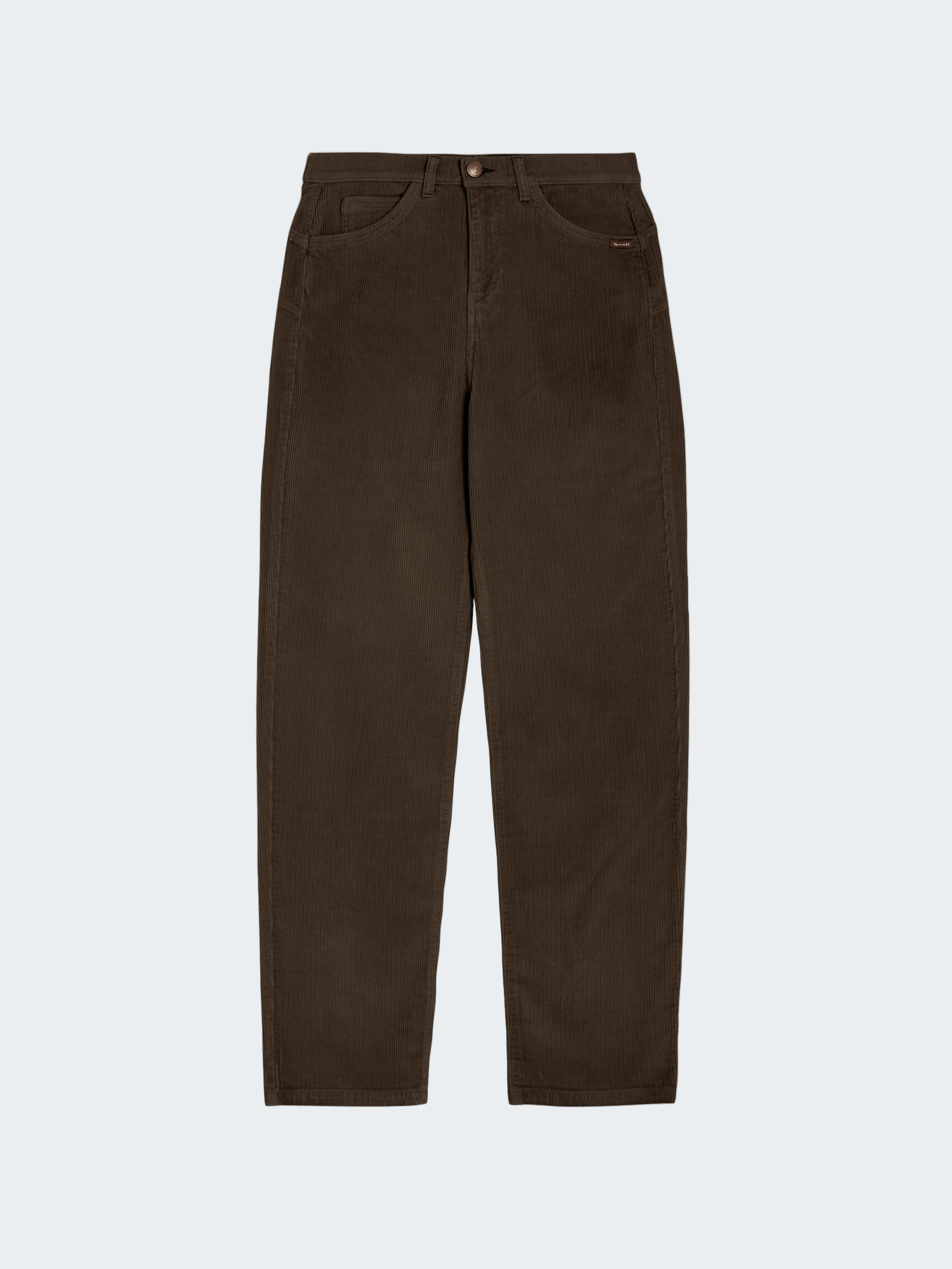 Straight Soft Corduroy Trousers