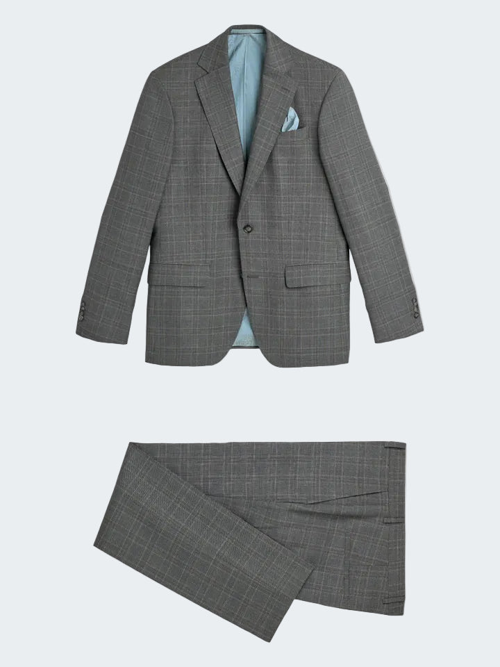 Super 120's Fine Wool Check Suit