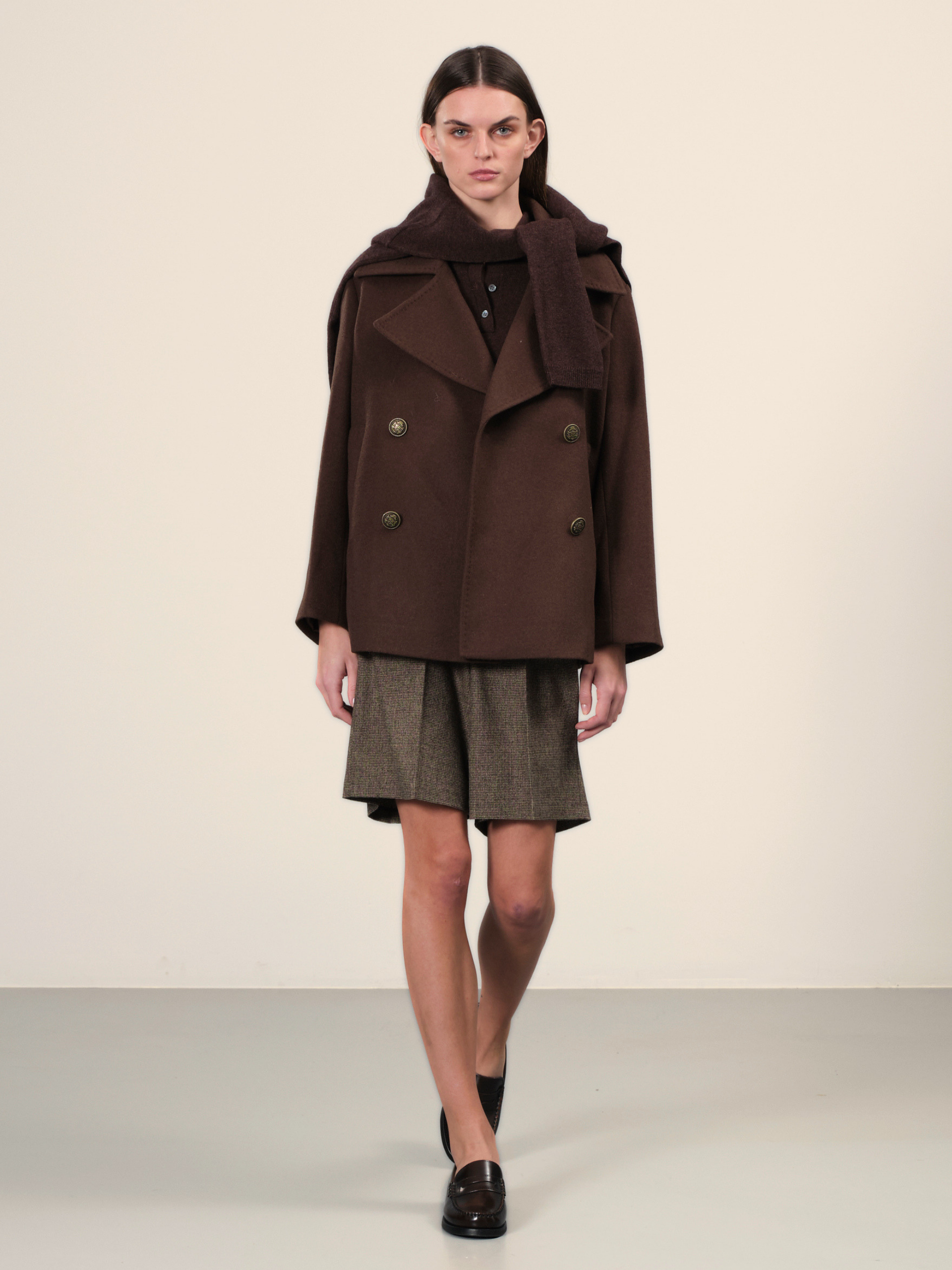 Light Cashmere Wool Short Coat