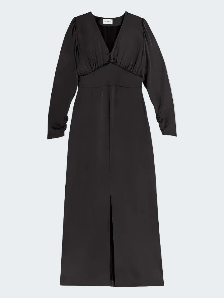 Long Dress in Silk Stretch