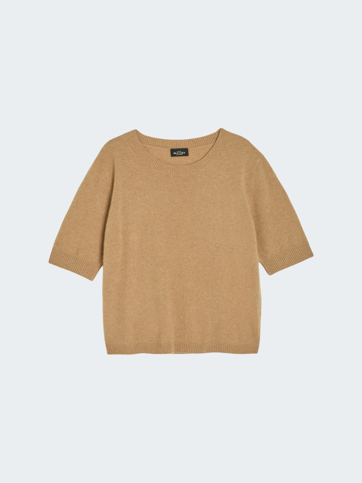 Short Sleeve Pure Cashmere Sweater