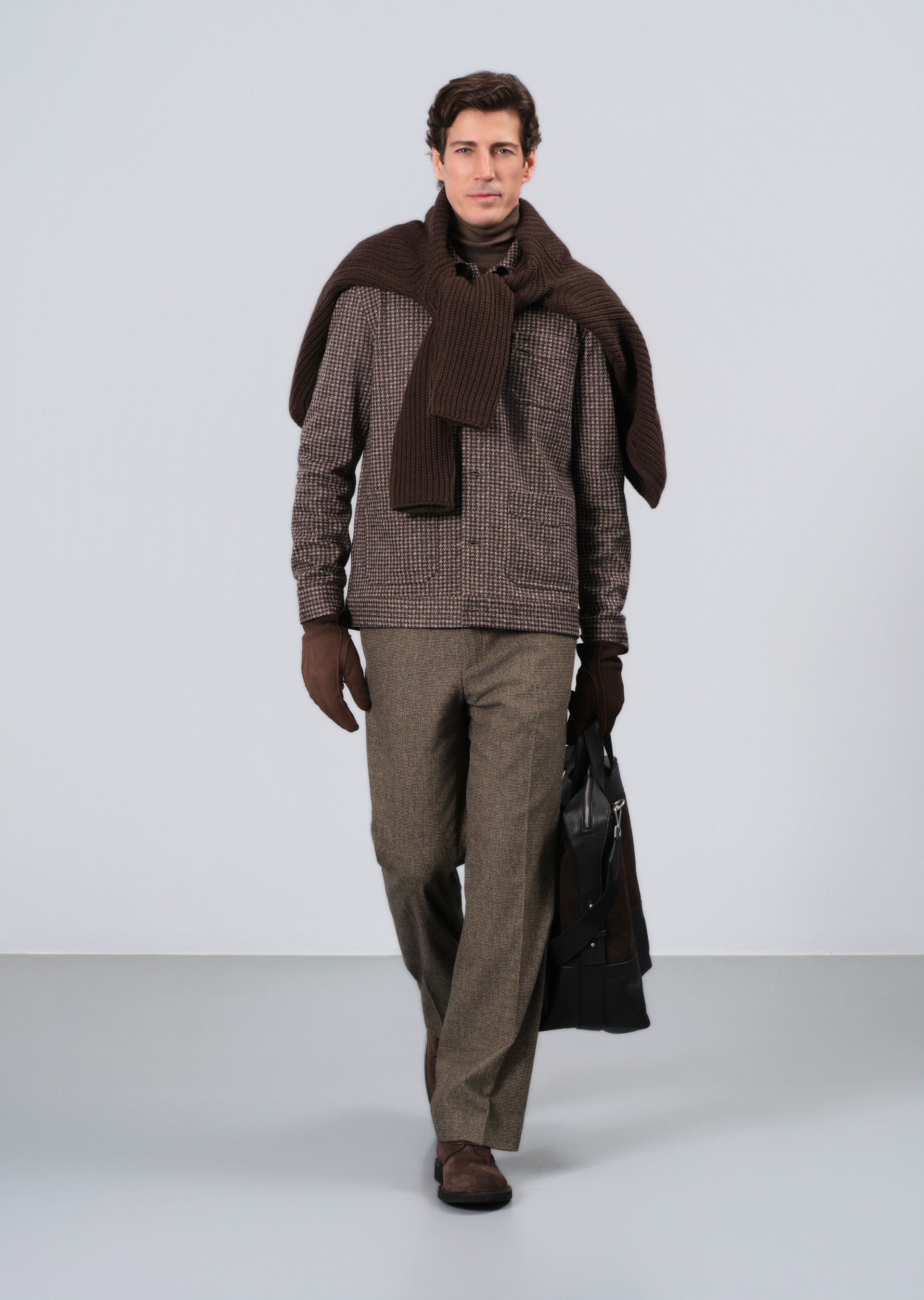 English rib button sweater