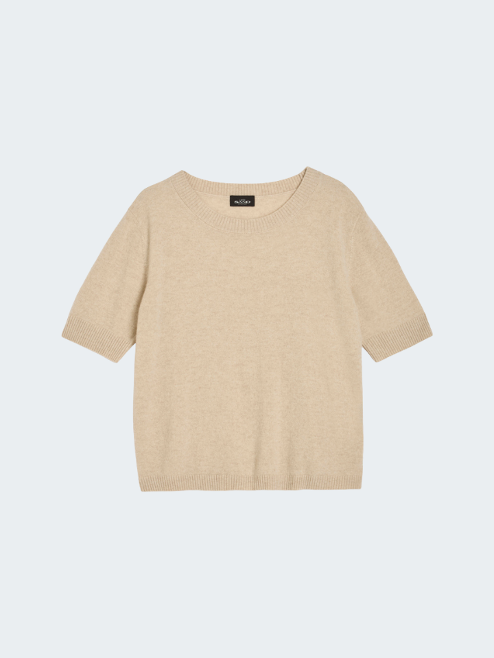 Short Sleeve Pure Cashmere Sweater
