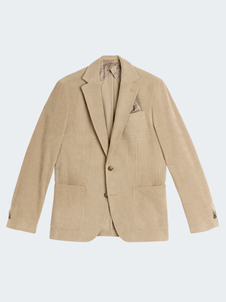 Manmade Soft Corduroy Blazer