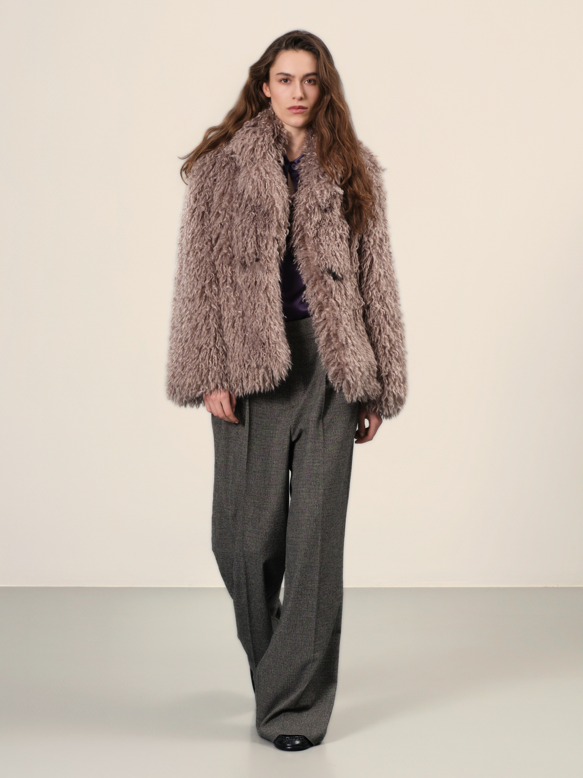 Short Fake Long Fur Coat