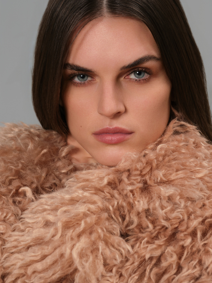 "I Am Fake" Short Fur Coat