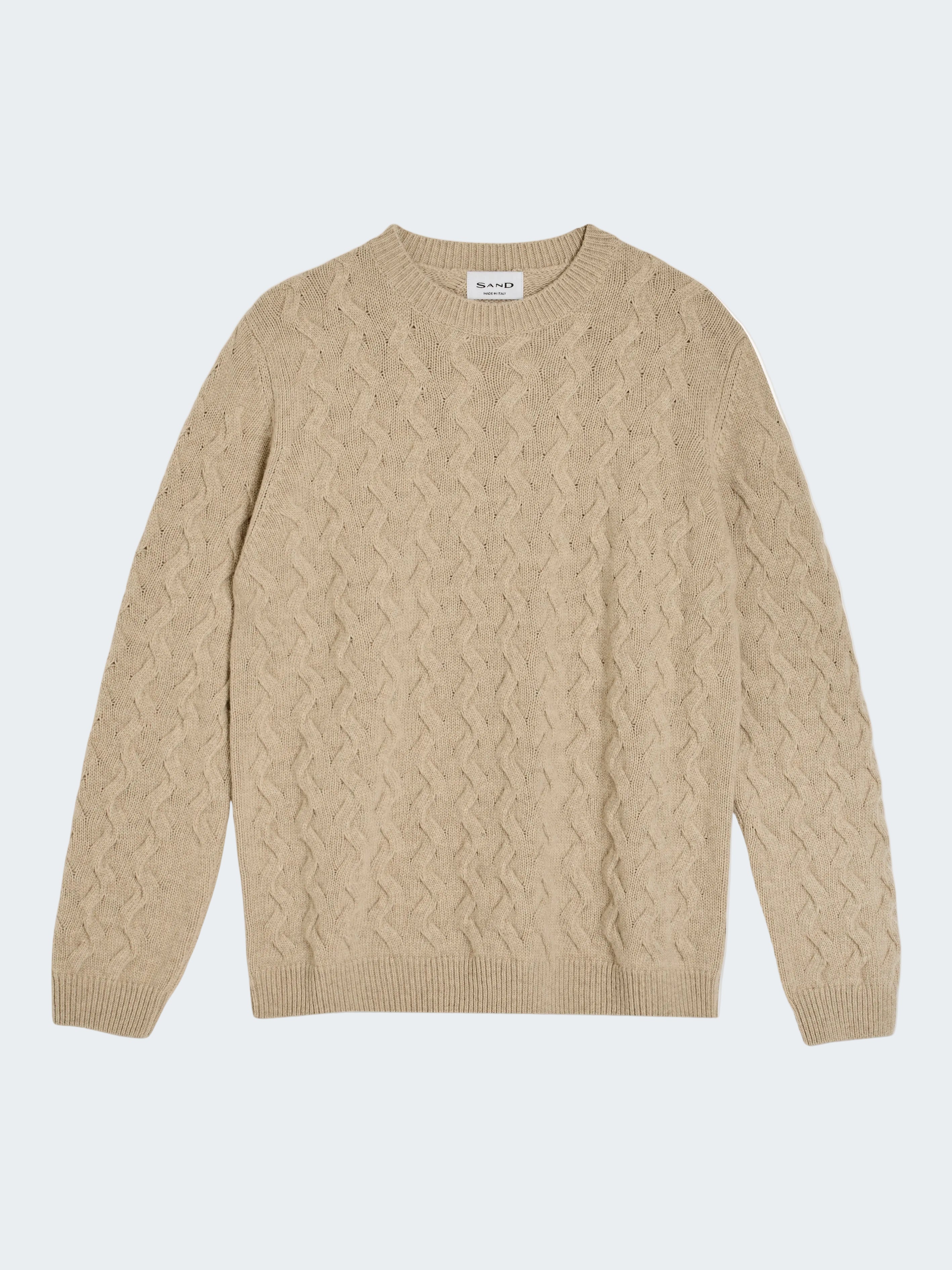 Cable-knit Sweater in Cashmere Wool