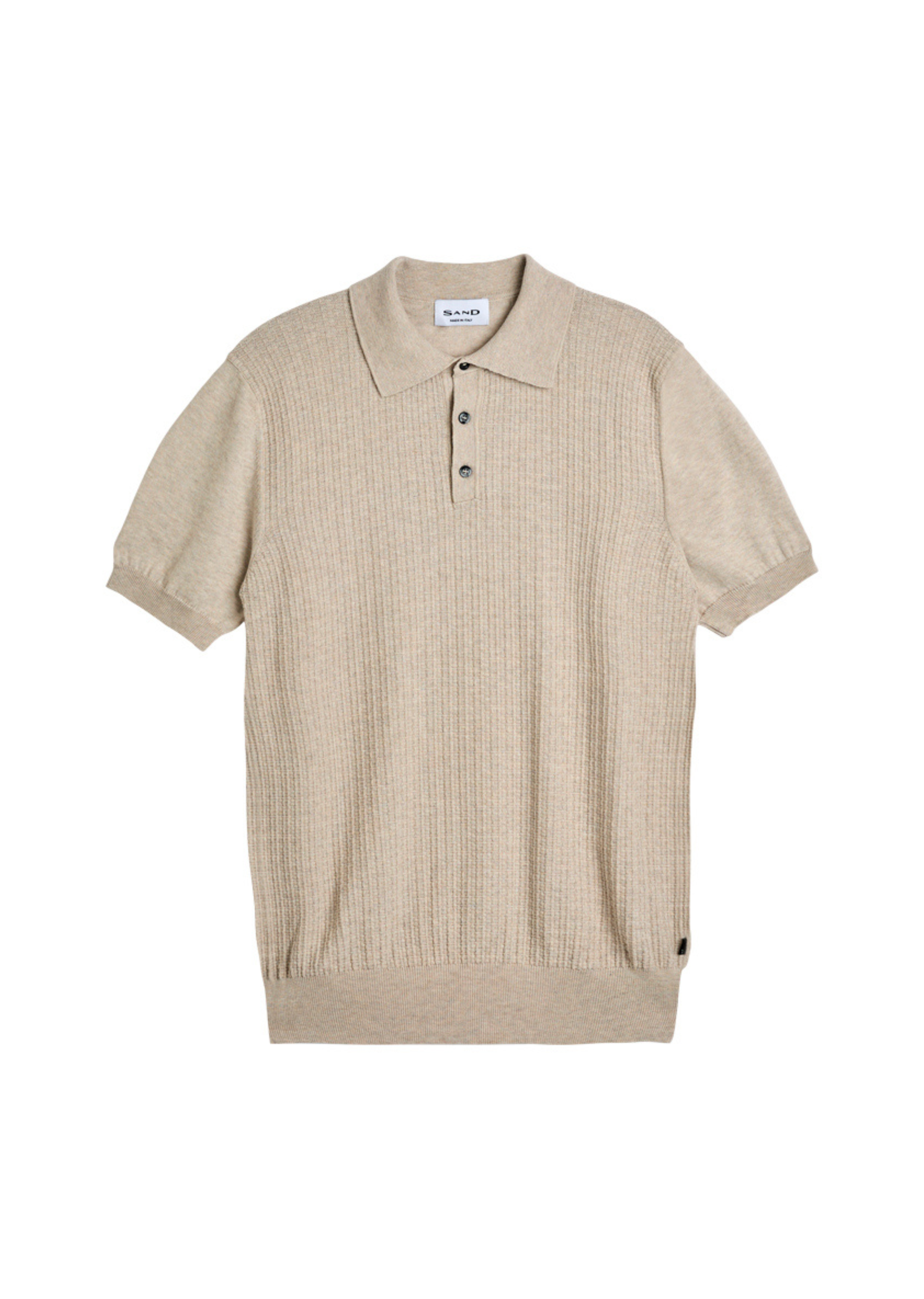 5625 Retro Polo. - Champagne Beige