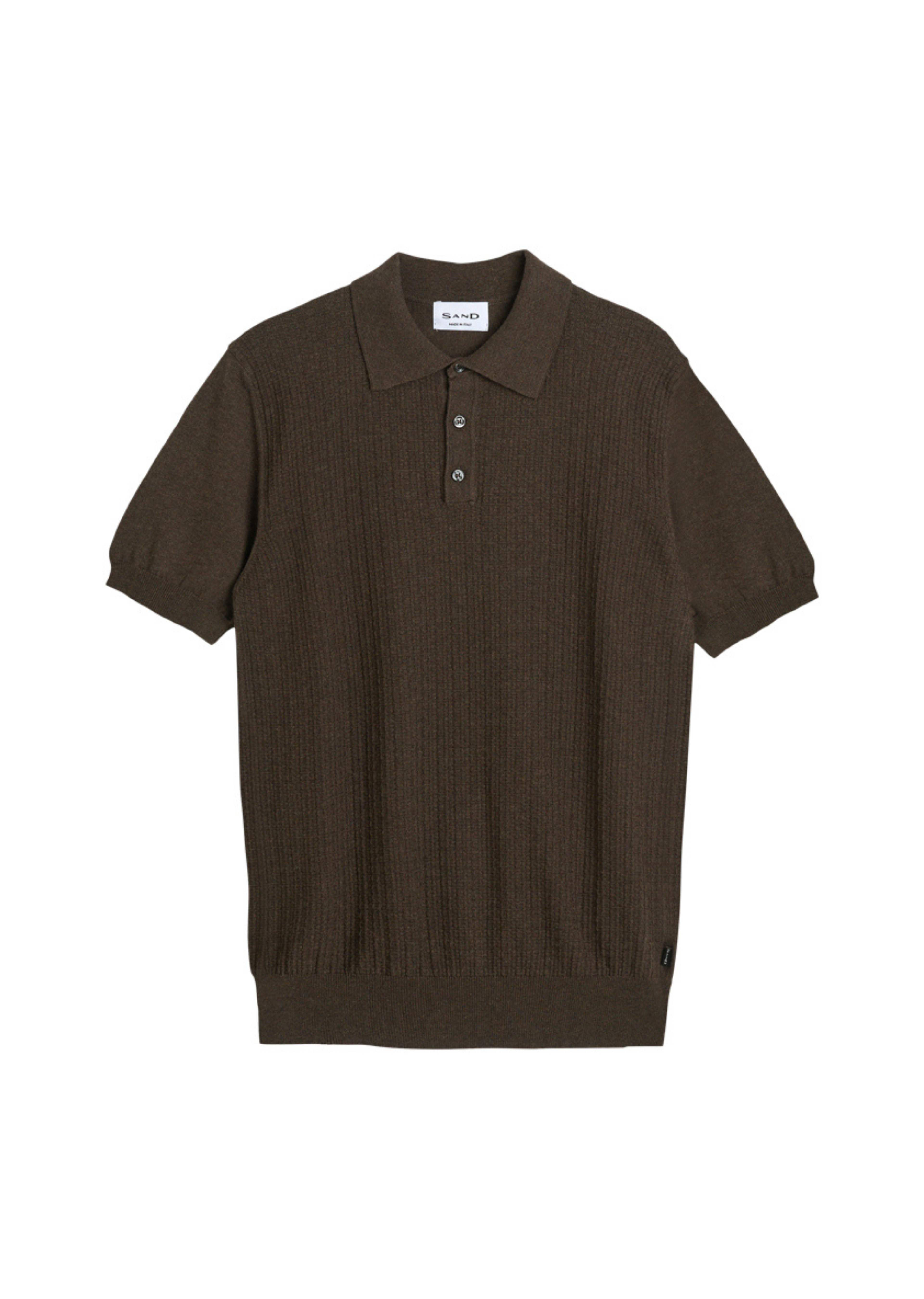 5625 Retro Polo. - Dark Brown