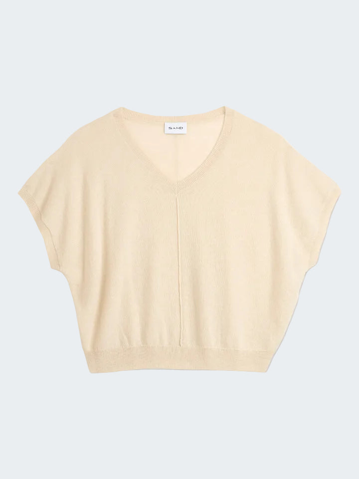 Beige cropped sweater