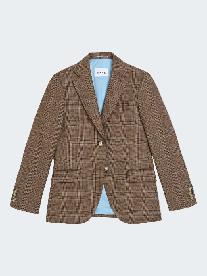 Wool Glenn Check Blazer