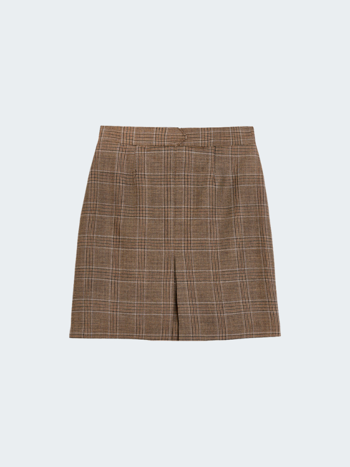 Skirt in Wool Glenn Check