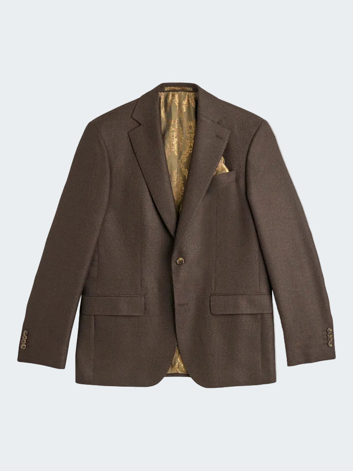 Super Wool Hopsack Structure Blazer