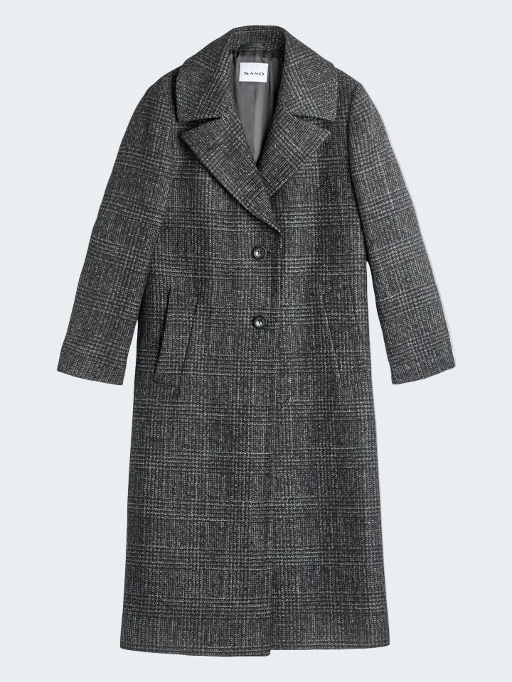 Gray checkered coat