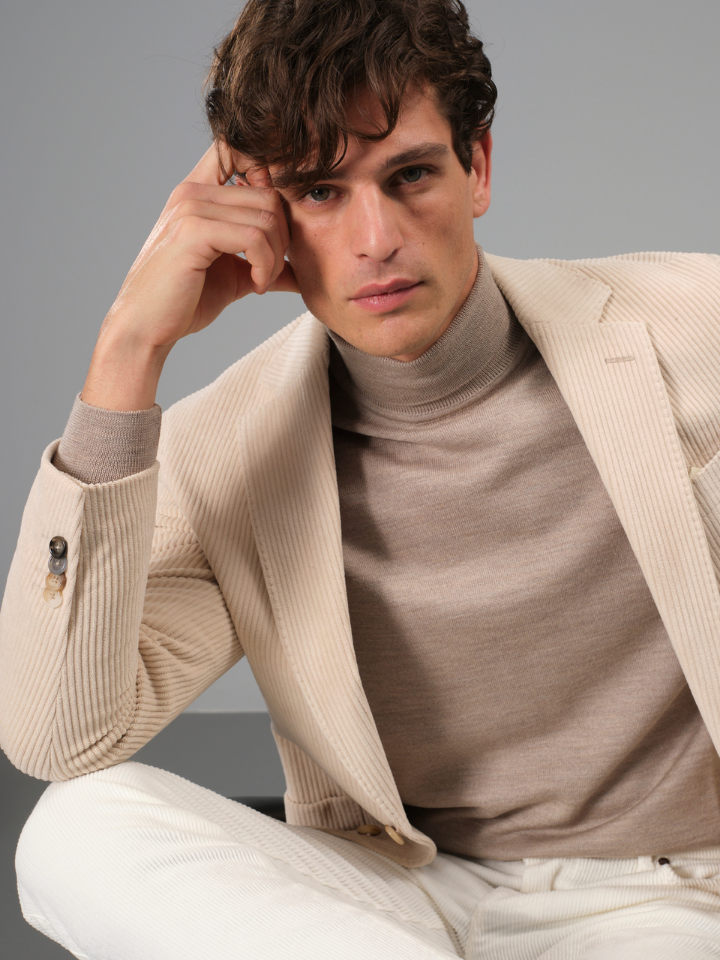 Manmade Soft Corduroy Blazer