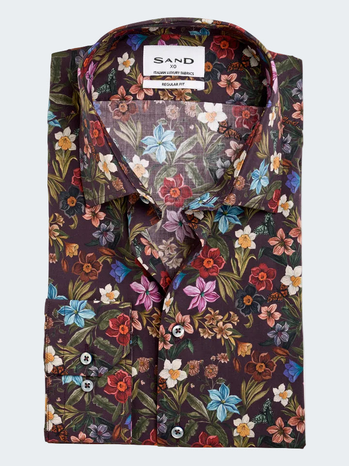 Cotton Stretch Printed Shirt - Regular