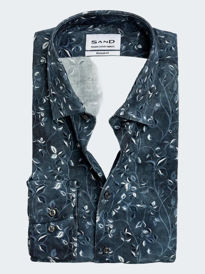 Fine Corduroy Printed Shirt - Regular