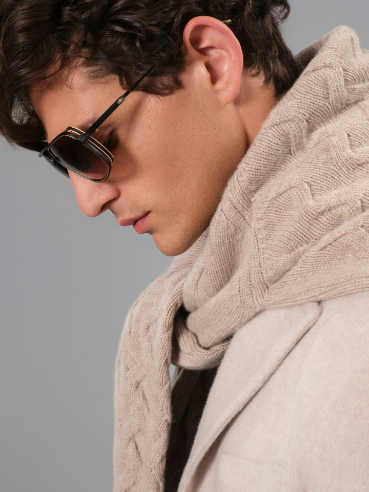 Alpaca wool long coat