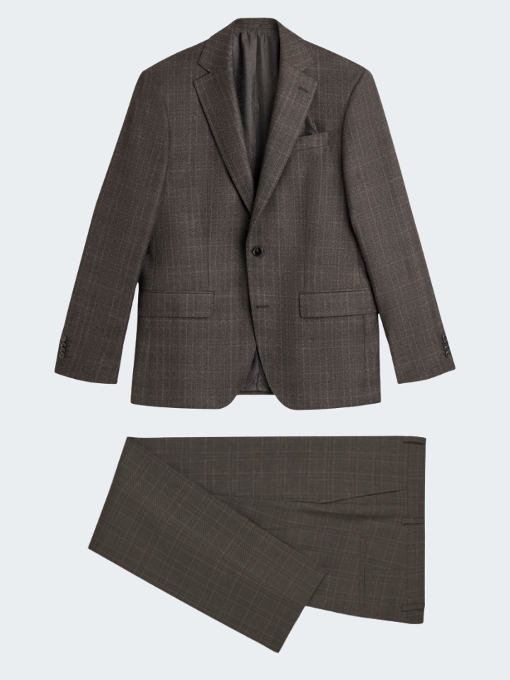 Super 110's Fine Flannel Check Suit