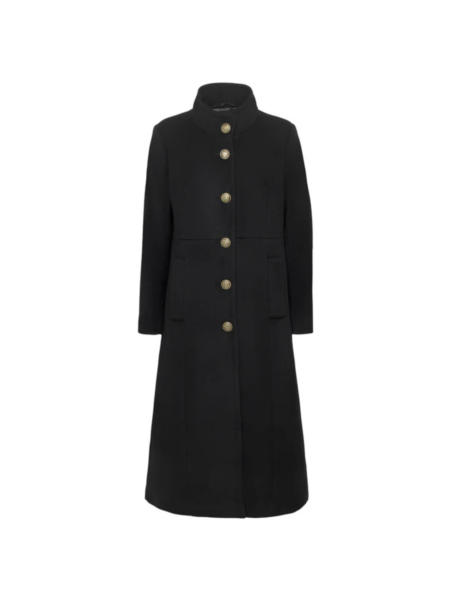 Cashmere Coat W - New Parker I Ebony Black