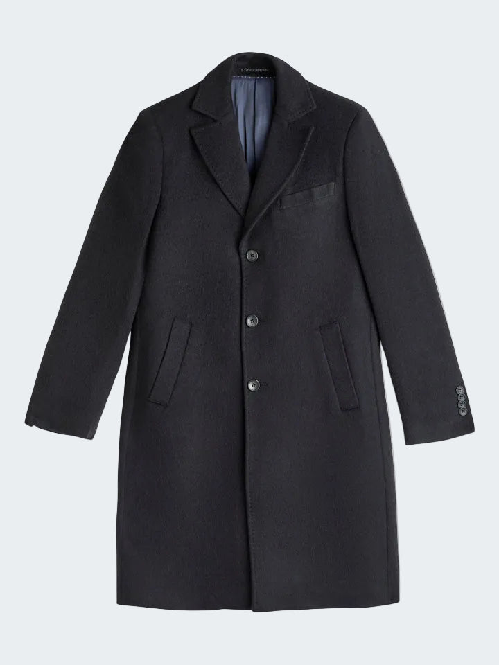 Alpaca wool long coat