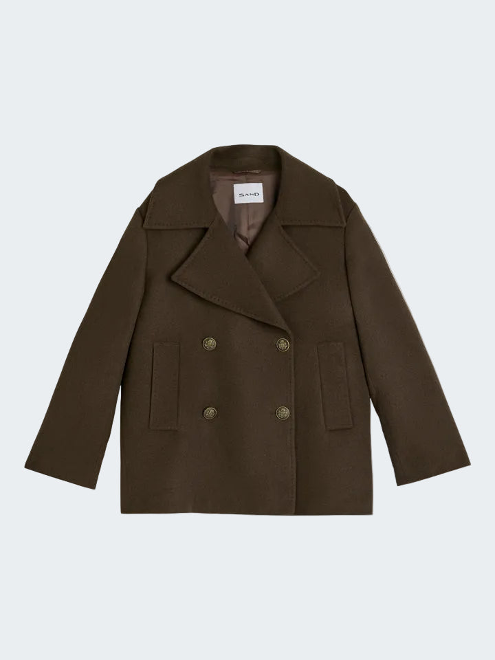 Light Cashmere Wool Short Coat