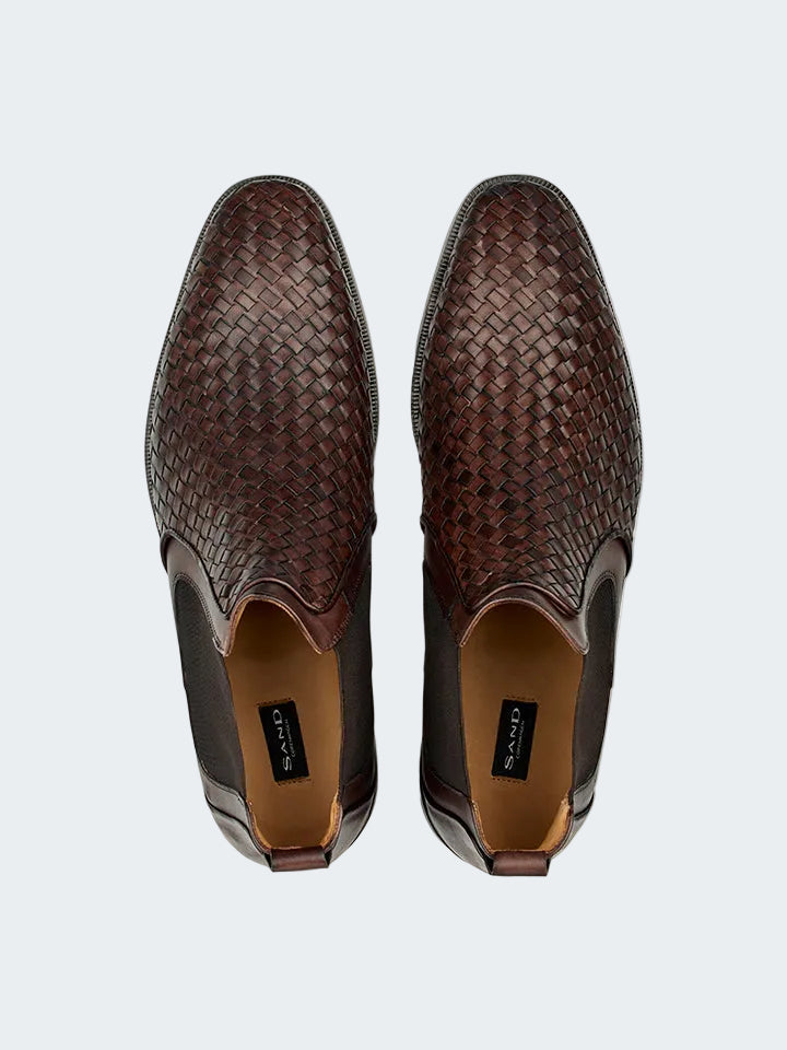 Chelsea Woven Leather Boot
