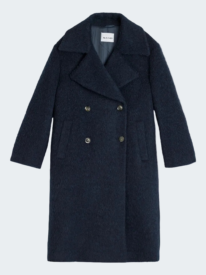 Mohair Wool Long Coat