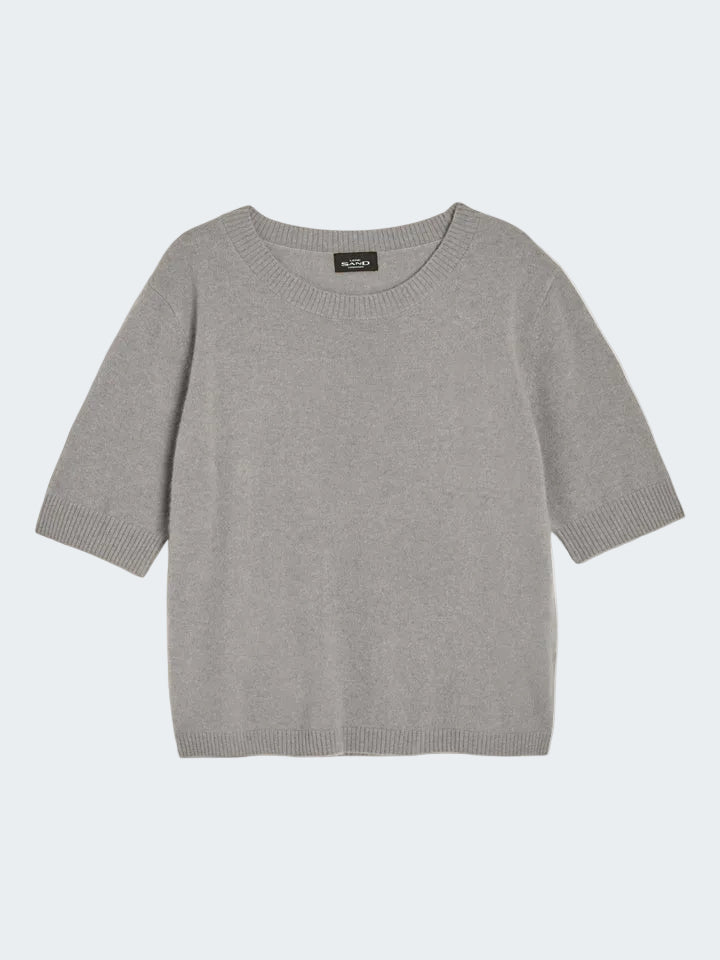 Short Sleeve Pure Cashmere Sweater