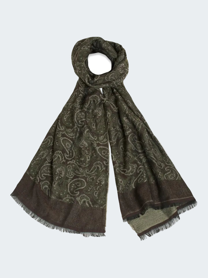 Wool Paisley Scarf