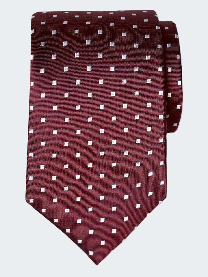 Polka dot silk tie