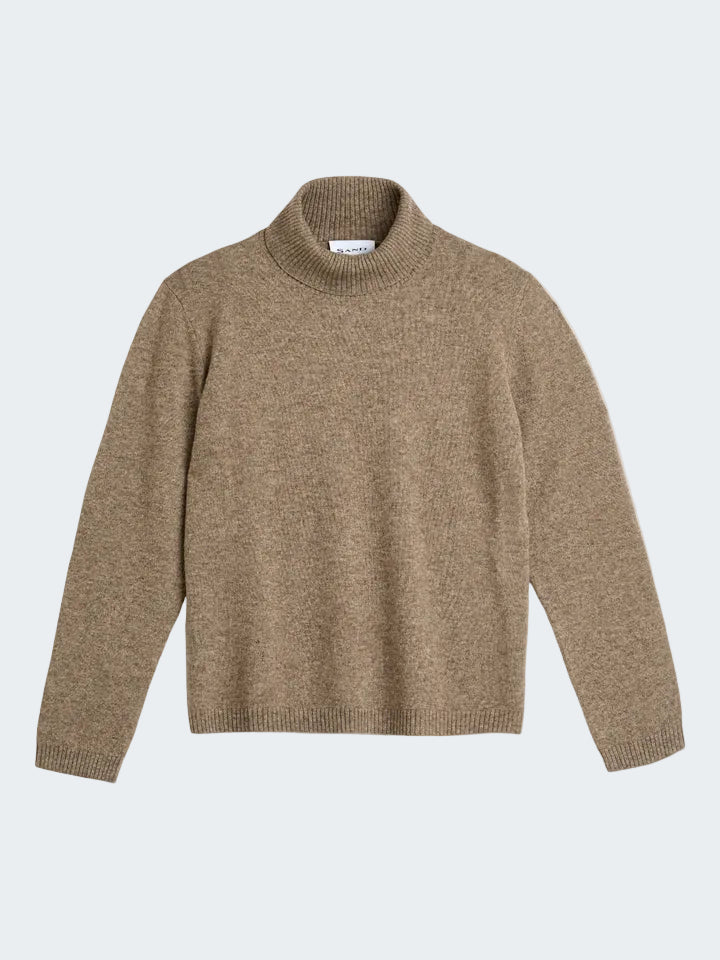 Yak Wool High-Neck Sweater