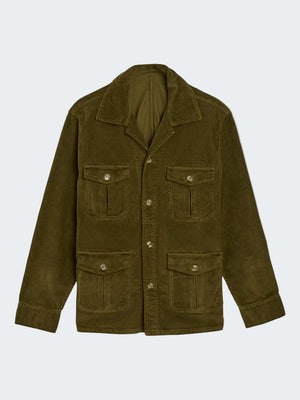 Safari Overshirt in Corduroy with Stretch