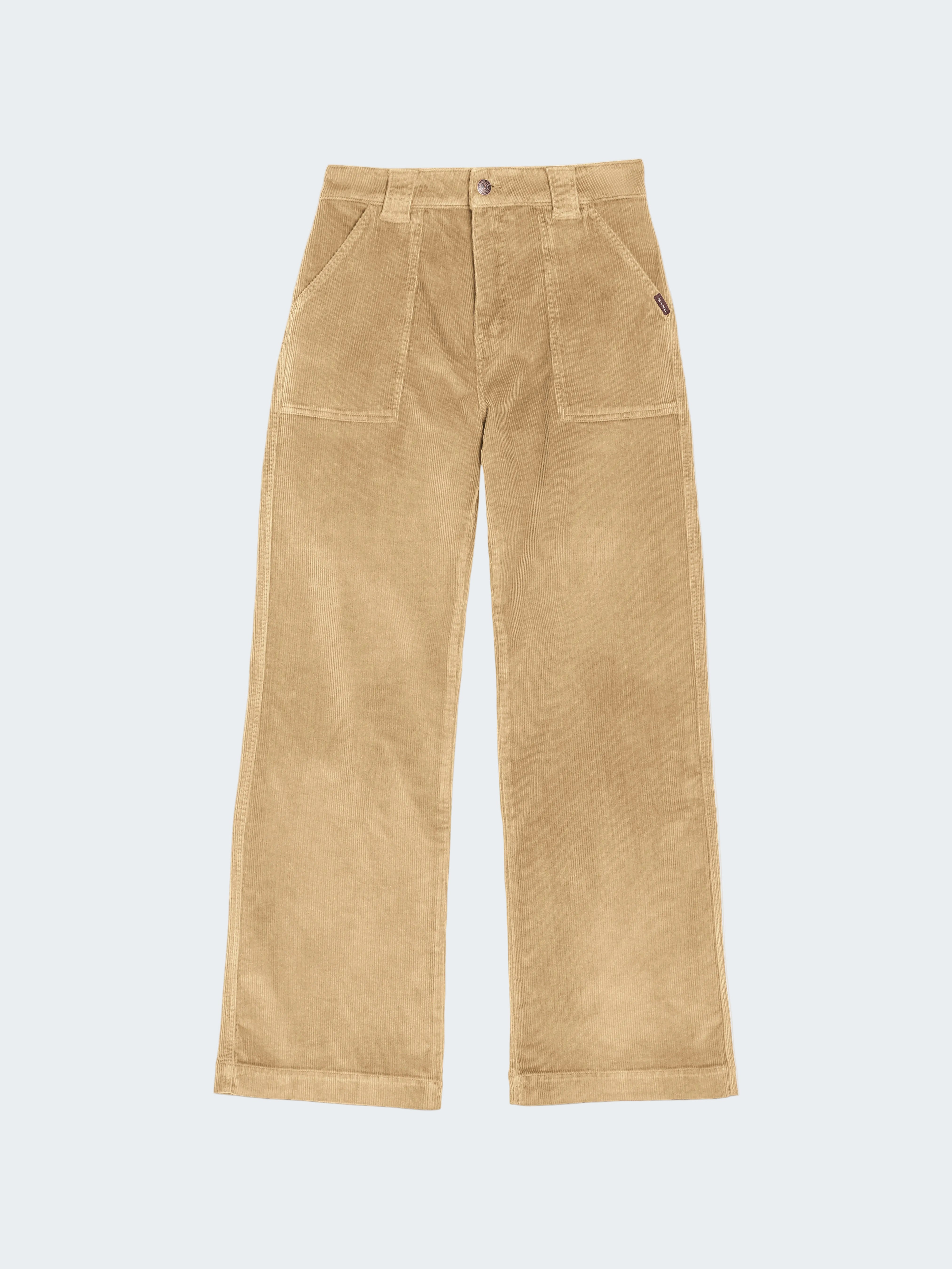 Wide Leg Soft Corduroy Trousers