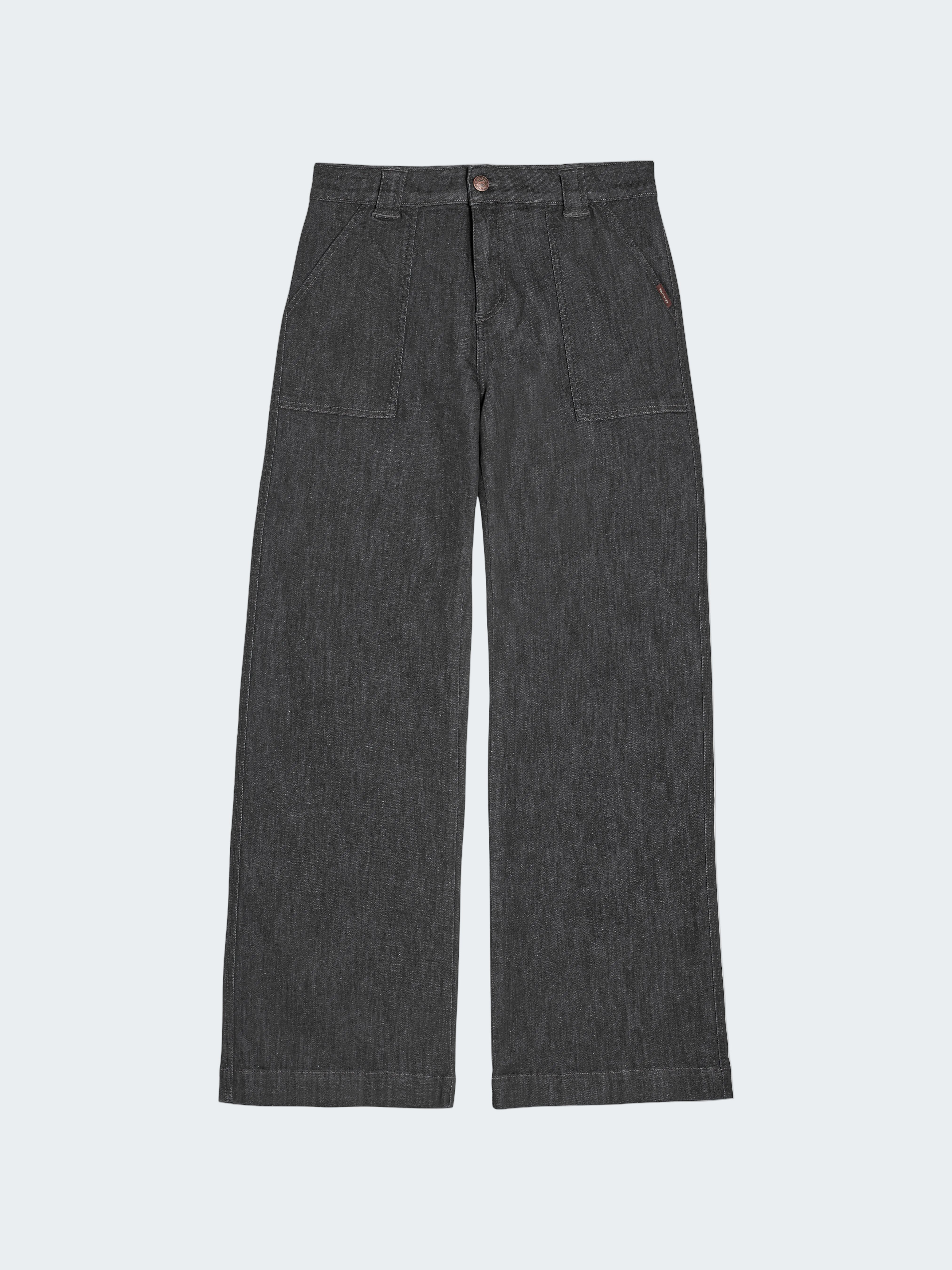 Wide Denim Stretch Jeans