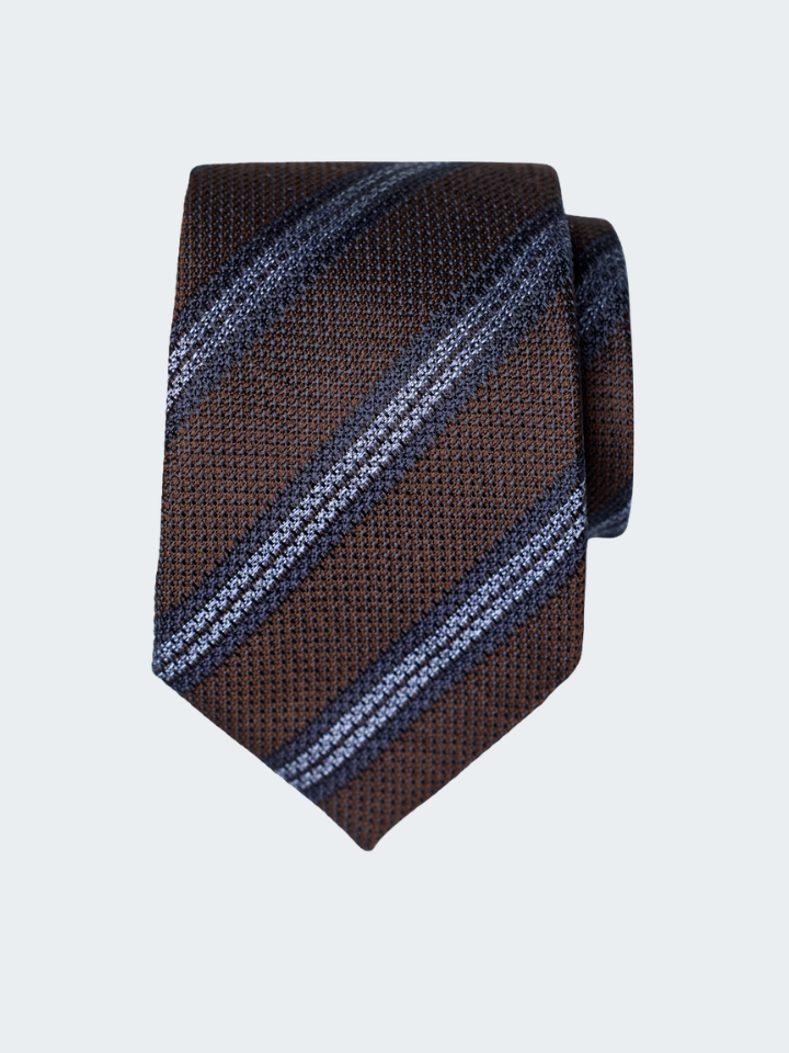 Stripe silk tie