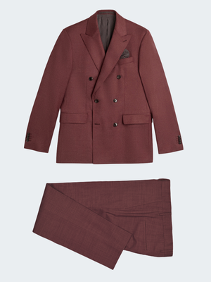 Flannel with Stretch DB Suit