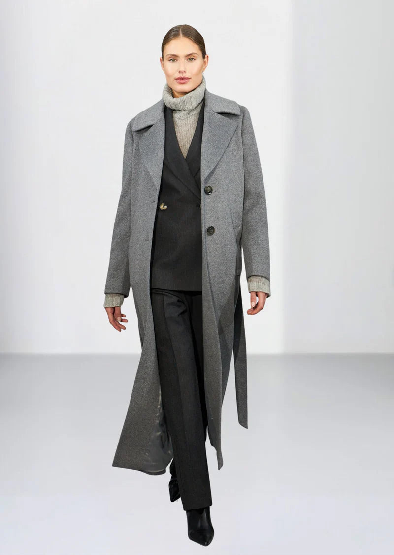 Cashmere Coat W - Clareta Belt Long