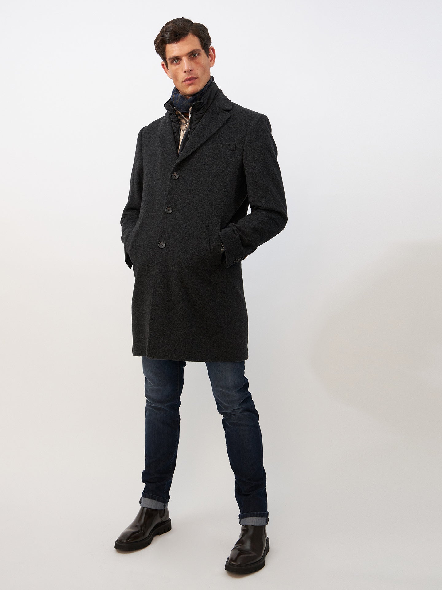 Cashmere Coat Sultan Tech - Graphite Grey