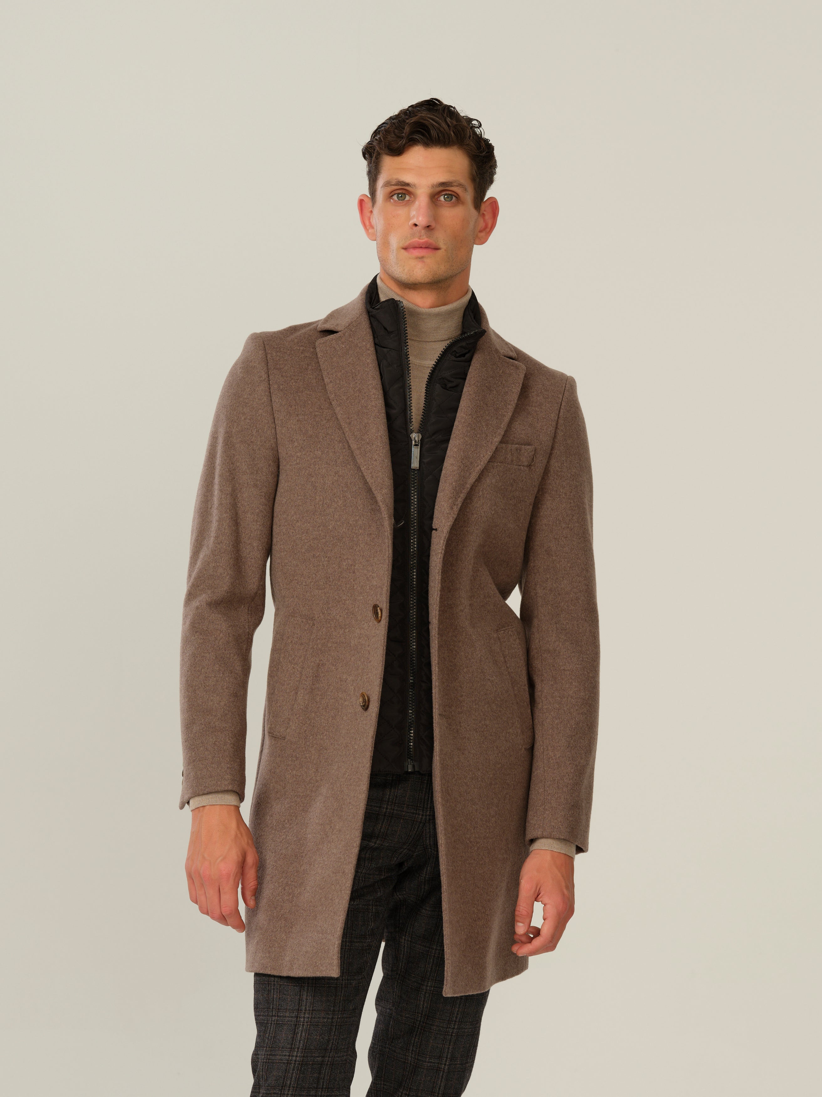 Cashmere Coat Sultan Tech - Brown