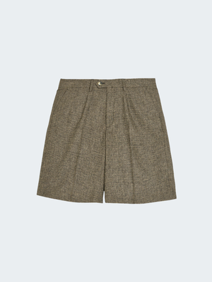 Micro check stretch Short