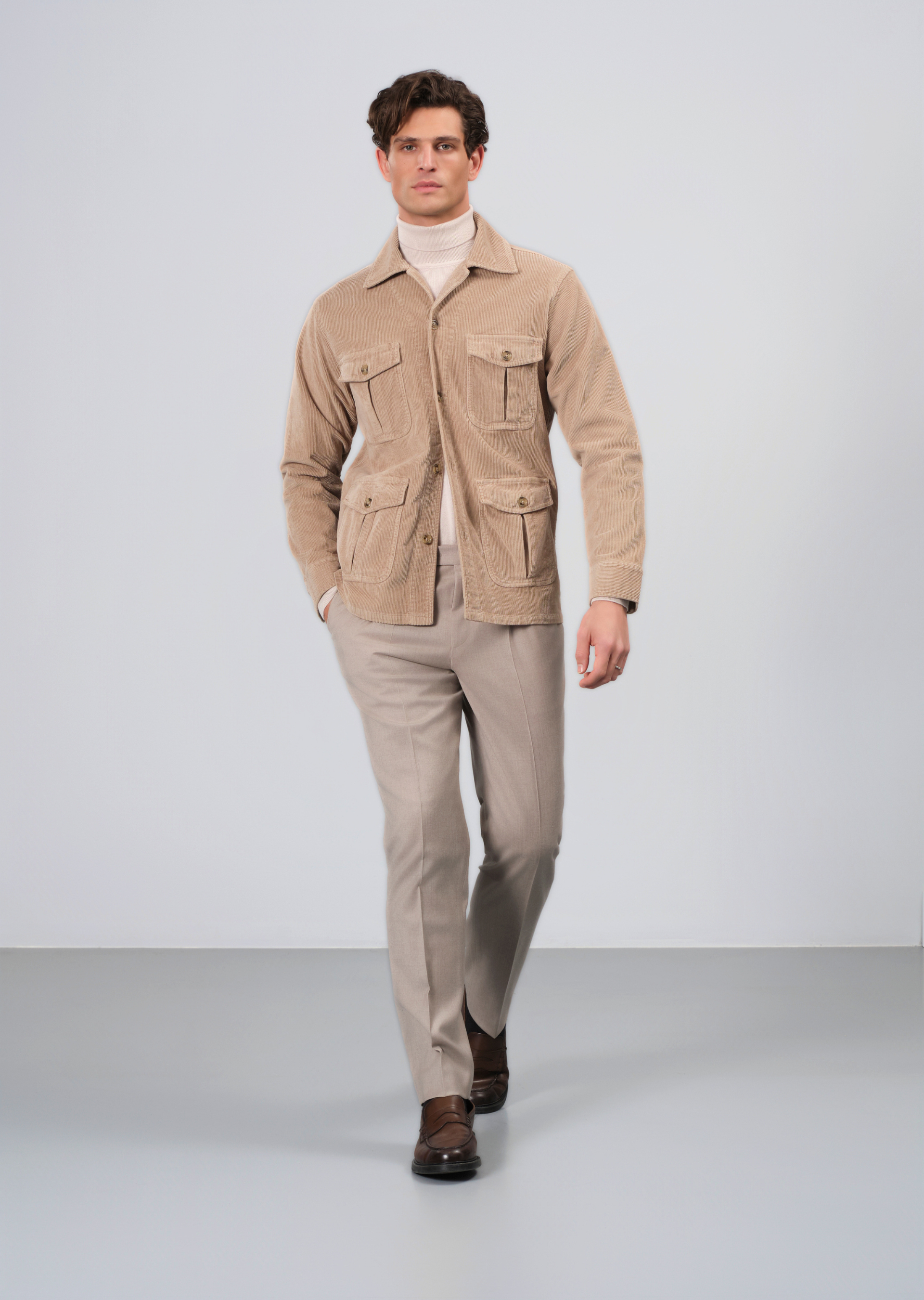Safari Overshirt in Corduroy with Stretch