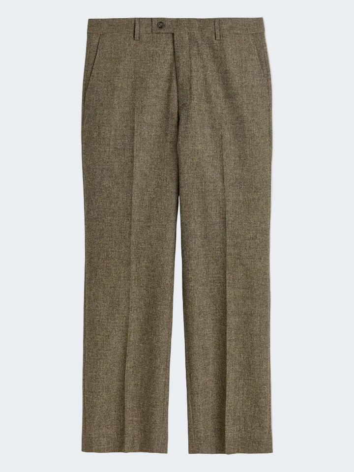Performance Stretch Micro Check Trousers