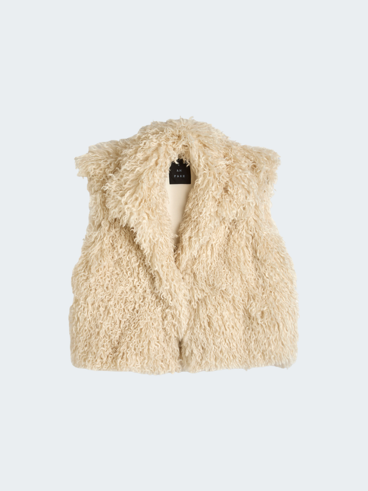 "I Am Fake" Fur Vest