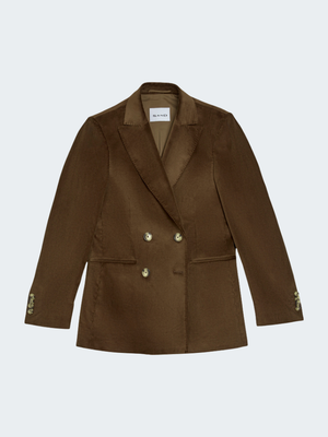 Corduroy Double-Breasted Blazer
