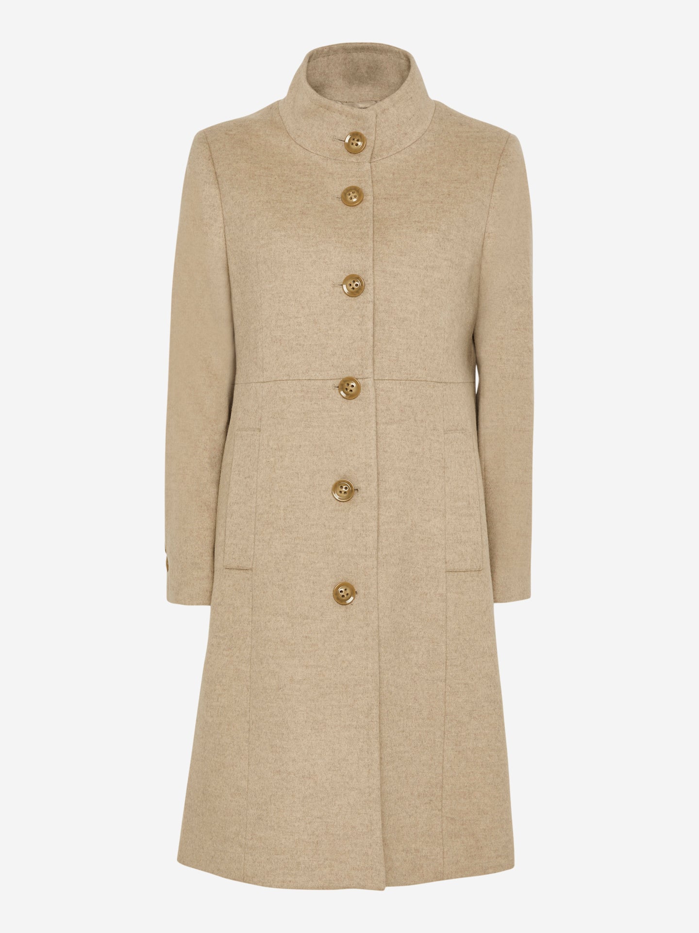 Cashmere Coat W New Parker - Champagne Beige