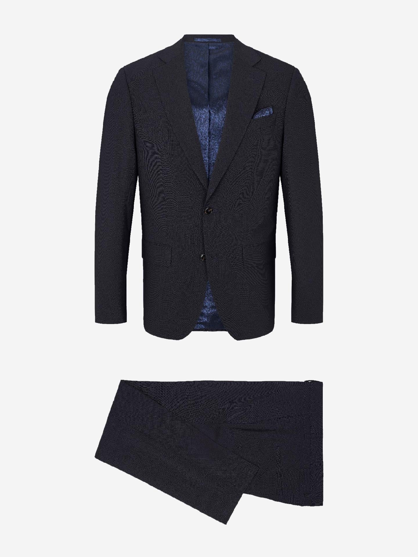 1101 Super Stretch Star Napoli-Craig - Dark Navy Blue | Modern fit