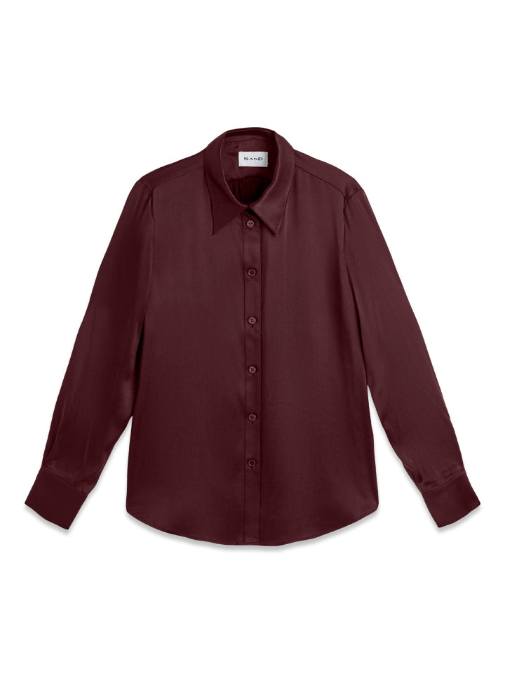Long Sleeve Silk Stretch Shirt