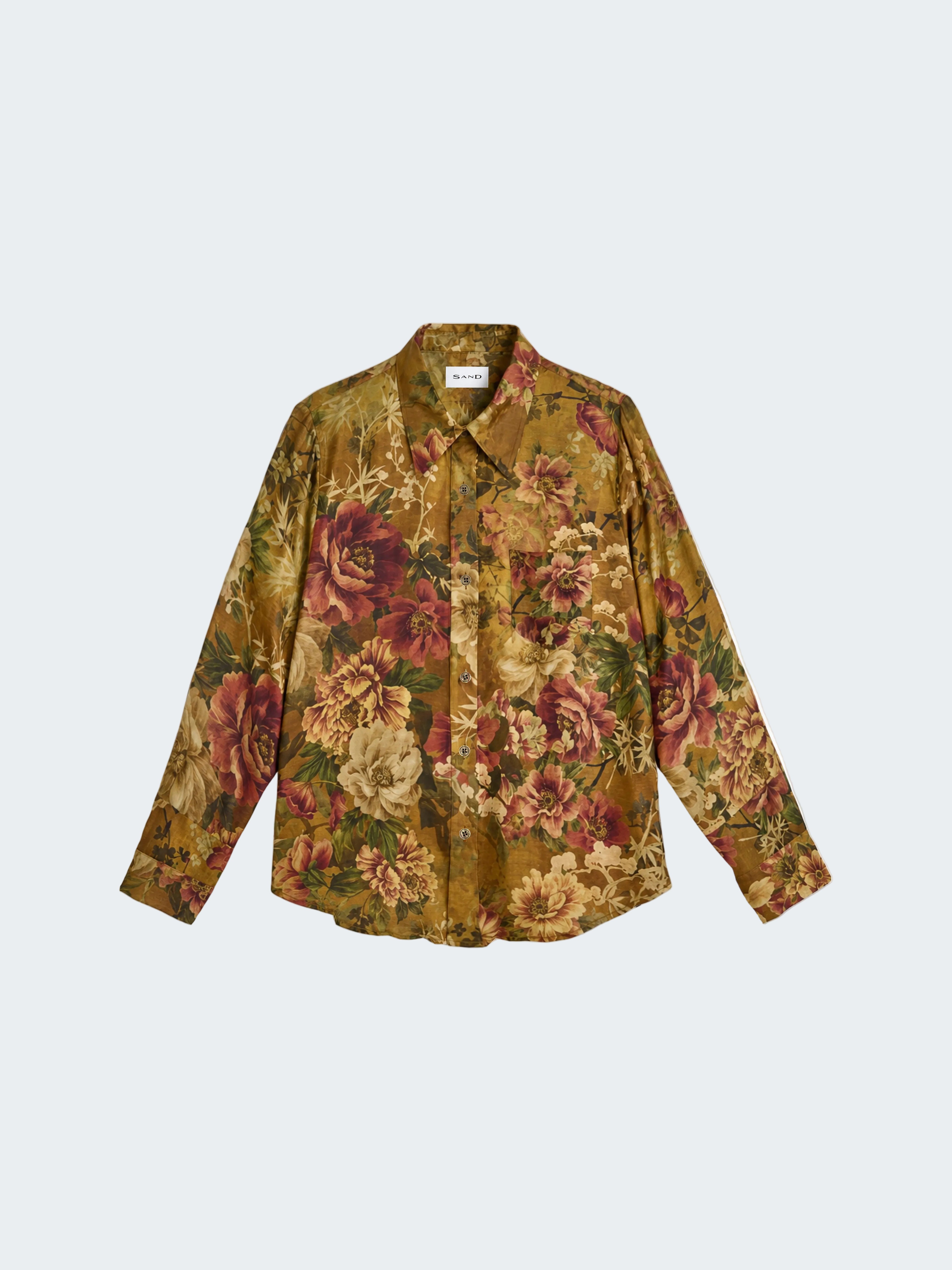 Silk Print Floral Shirt